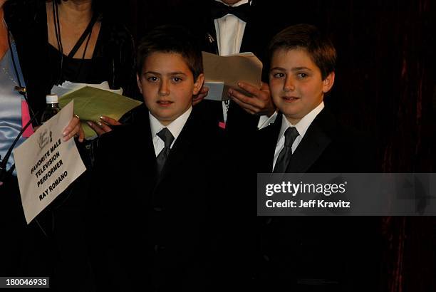 Ray Romano's sons Matthew and Gregory during The 29th Annual People's Choice Awards at Pasadena Civic Center in Pasadena, CA, United States.