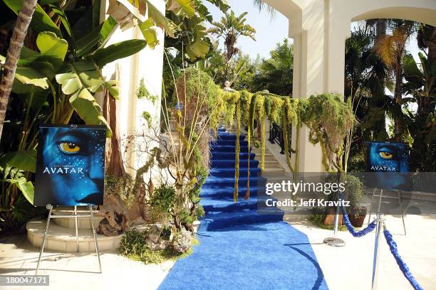 General view at the 'Avatar' Global Media Day in celebration of the April 22nd Earth Day Blu-ray Disc and DVD release at an eco-friendly residence on...