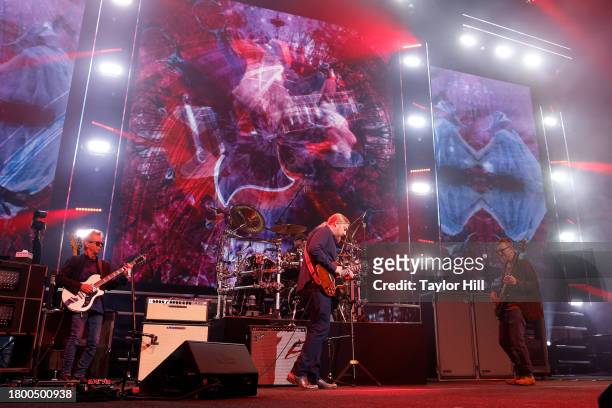 Tim Reynolds, Derek Trucks, and Stefan Lessard of Dave Matthews Band perform at Madison Square Garden on November 17, 2023 in New York City.