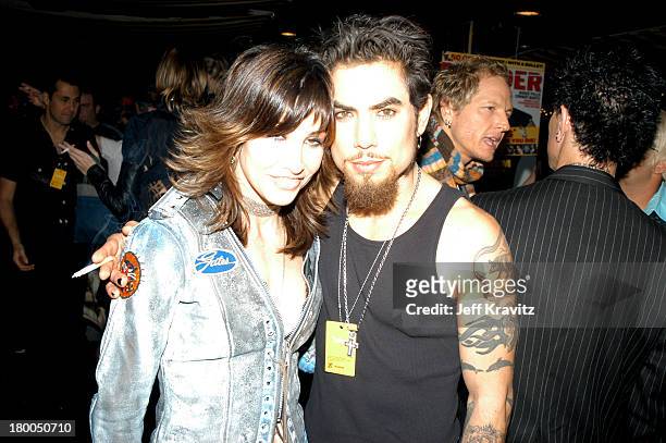 Gina Gershon and Dave Navarro during MTV Rock The Vote 10th Annual Patrick Lippert Awards at Roseland Ballroom in New York, NY, United States.