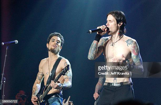 Dave Navarro and Josh Todd of Buckcherry during MTV Rock The Vote 10th Annual Patrick Lippert Awards at Roseland Ballroom in New York, NY, United...