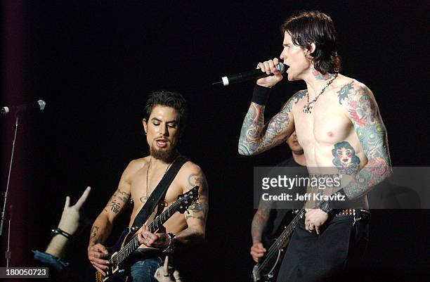 Dave Navarro and Josh Todd of Buckcherry during MTV Rock The Vote 10th Annual Patrick Lippert Awards at Roseland Ballroom in New York, NY, United...