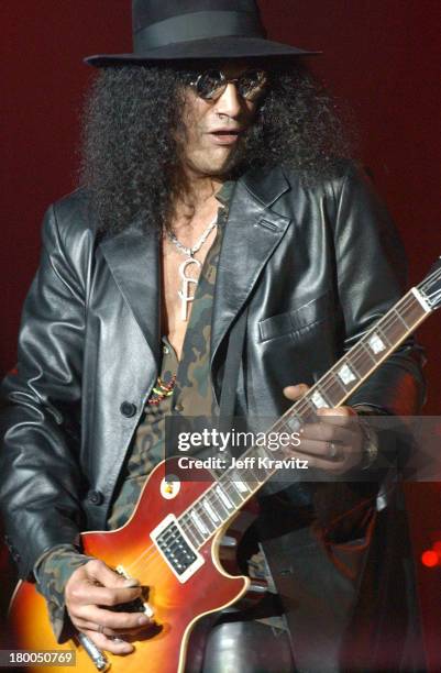 Slash during MTV Rock The Vote 10th Annual Patrick Lippert Awards at Roseland Ballroom in New York, NY, United States.