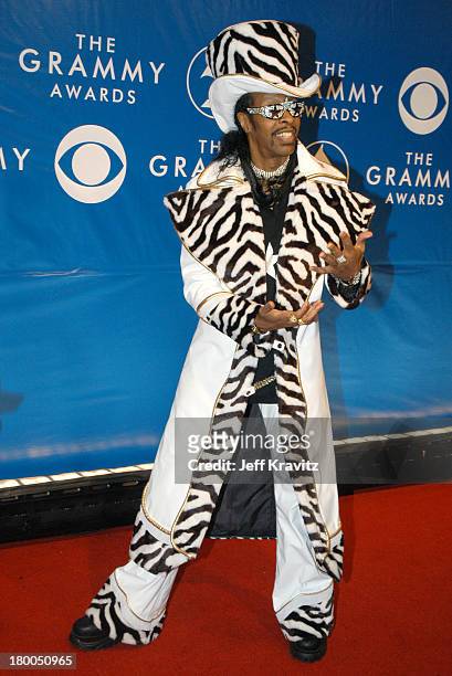 Bootsy Collins during The 45th Annual GRAMMY Awards - Arrivals at Madison Square Garden in New York, NY, United States.