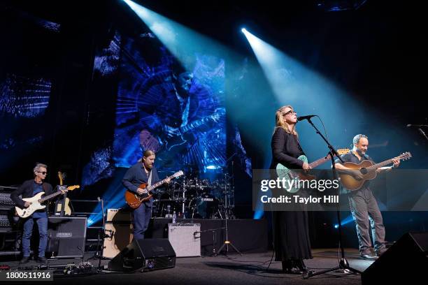 Tim Reynolds, Derek Trucks, Susan Tedeschi, and Dave Matthews of Dave Matthews Band performs at Madison Square Garden on November 17, 2023 in New...