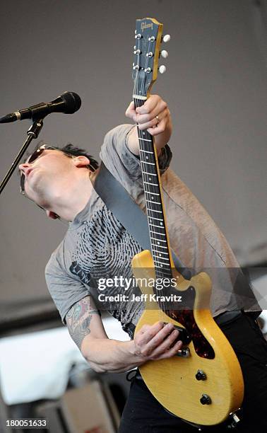 Mike McCready of Pearl Jam performs during the 41st Annual New Orleans Jazz & Heritage Festival Presented by Shell at the Fair Grounds Race Course on...