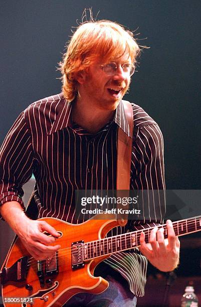 Trey Anastasio during Phish Live in New Jersey at Continental Airlines Arena in Secaucus, New Jersey, United States.