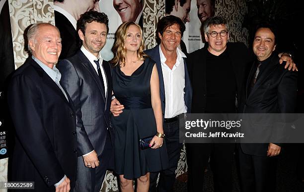 Executive producer Frank Marshall, actors Michael Sheen, Hope Davis, Dennis Quaid, director Richard Loncraine and and President of HBO Films Len...