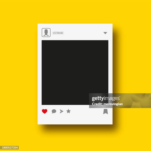 photo frame for social media designs. post template framework. insert your picture - myspace 幅插畫檔、美工圖案、卡通及圖標