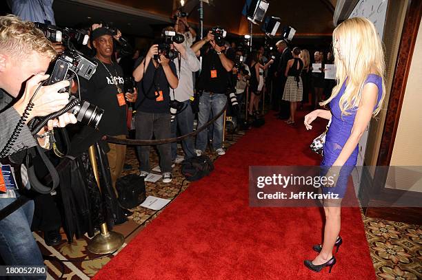 Actress Tara Reid arrives at the 25th Anniversary Of Cedars-Sinai Sports Spectacular held at Hyatt Regency Century Plaza on May 23, 2010 in Century...