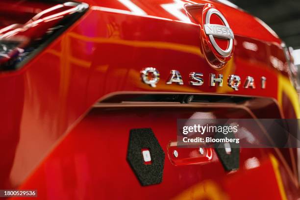 Hybrid Nissan Qashqai sports utility vehicle on the production line at the Nissan Motor Co. Factory in Sunderland, UK, on Friday, Nov. 24, 2023....