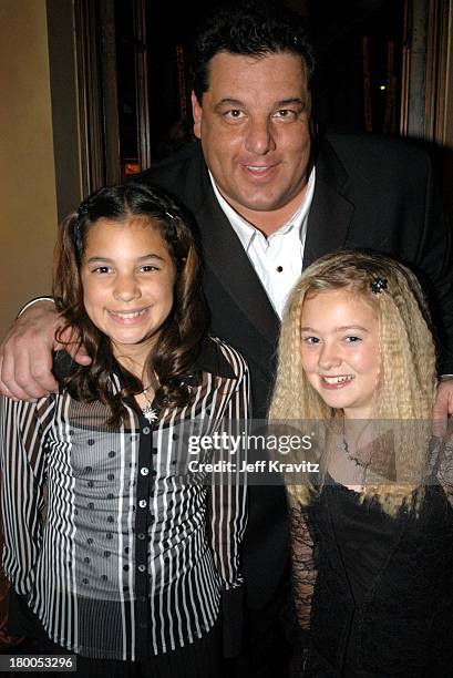 Steve Schirripa, Bria and Madilyn Sweeten during HBO Screen Actors Guild Party at Spago in Beverly Hills, CA, United States.