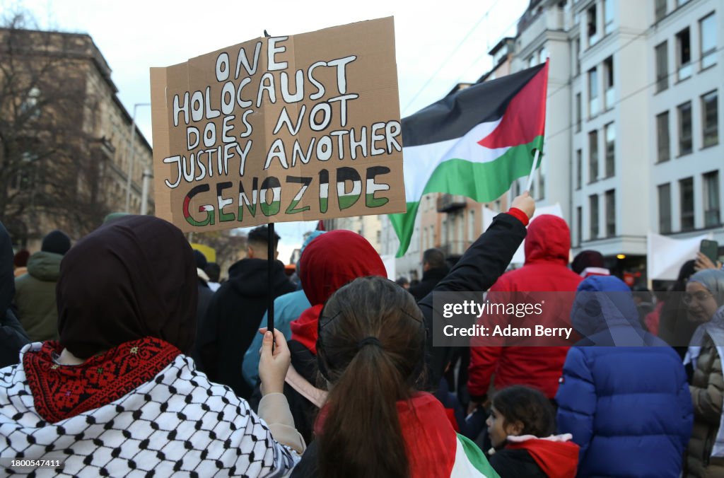 Freedom For Palestine Protest March In Berlin
