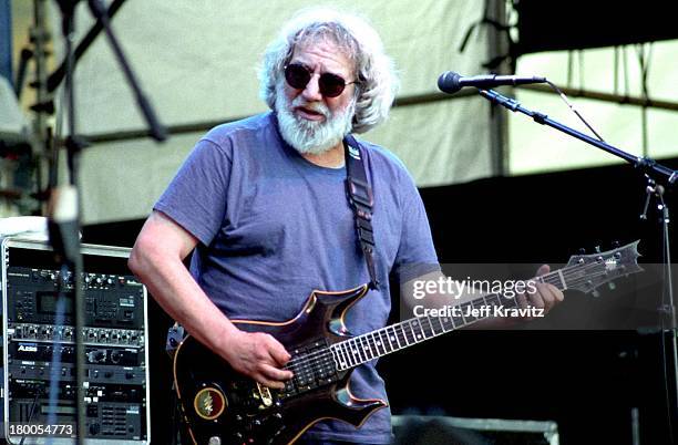 Jerry Garcia of the Grateful Dead in Seattle, WA on 5/26/95