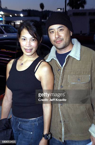 Eugenia Yuan and Michael Idemoto during MTV Films Premiere Better Luck Tomorrow Arrivals at Landmark Theater in Los Angeles, California, United...