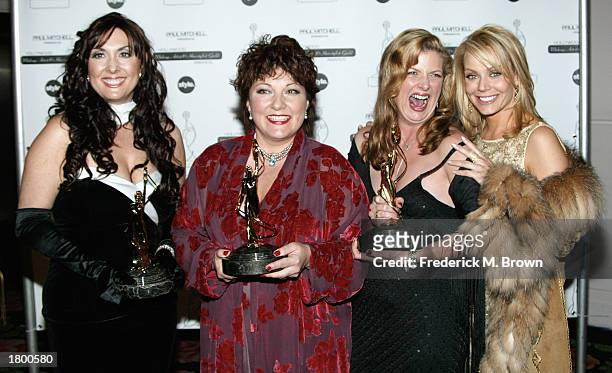 Makeup artist Julie Socash, Kim Peridan, Angela Moos and actress Gail O' Grady attend the Fourth Annual Hollywood Makeup Artist and Hair Stylist...