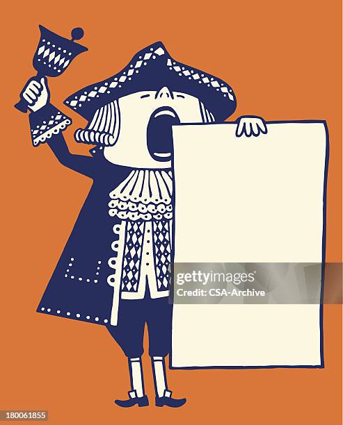 town crier - town crier stock illustrations