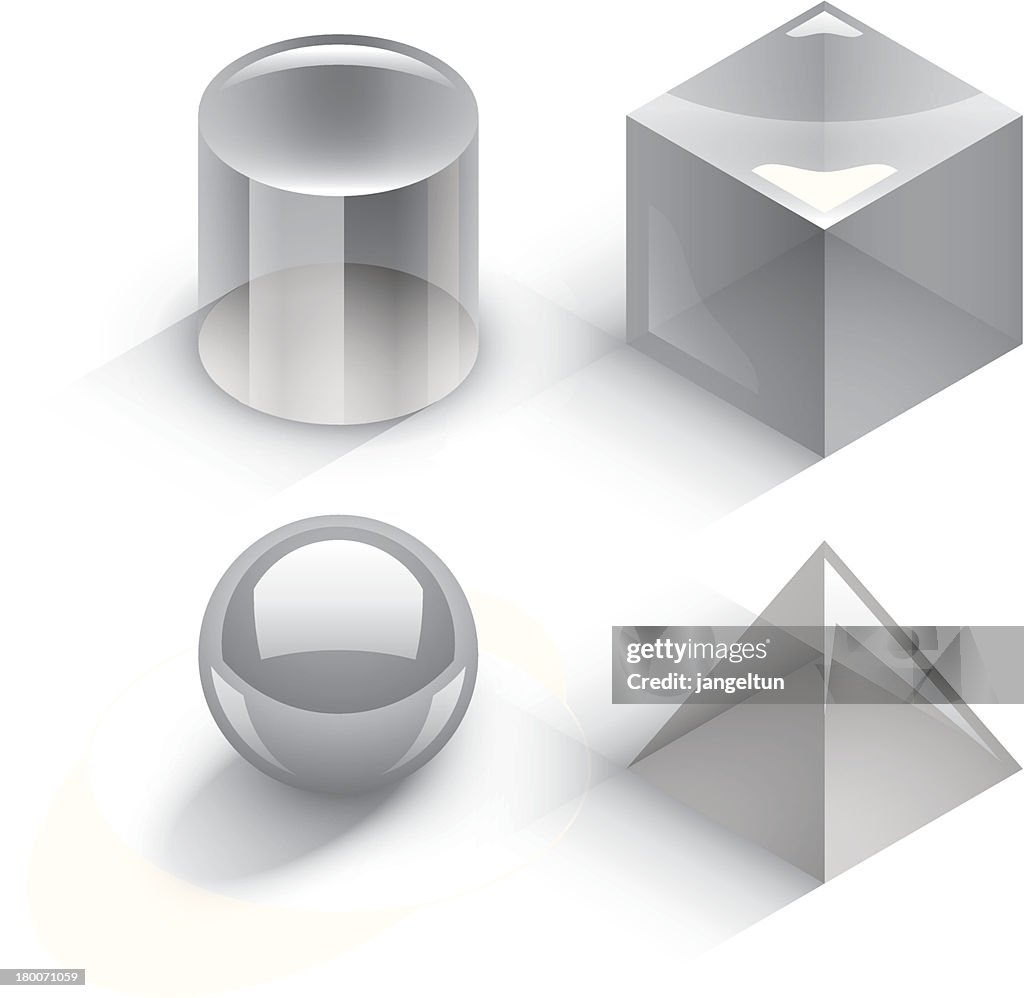 Geometric 3d Shapes High-Res Vector Graphic - Getty Images