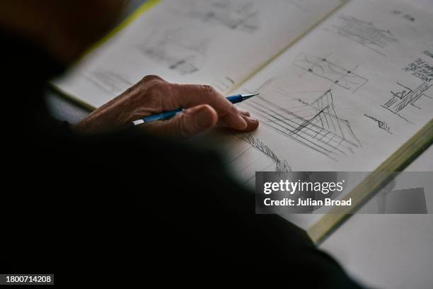 Architect Norman Foster is photographed on December 14, 2022 in London, England.