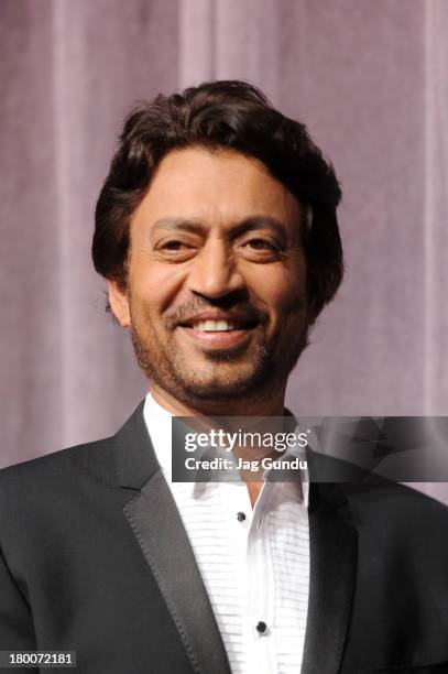 Indian actor Irrfan Khan arrives at the Premiere of "The Lunchbox" during the 2013 Toronto International Film Festival at Roy Thomson Hall on...