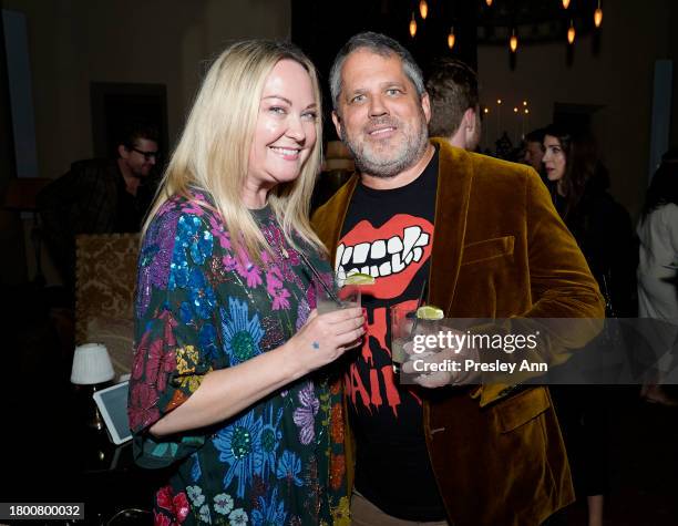 Laura Tremaine and Jeff Tremaine attend The Skatepark Project Gala at Chateau Marmont on November 17, 2023 in Los Angeles, California.