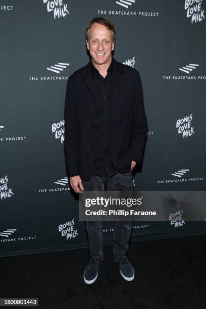 Tony Hawk attends The Skatepark Project Gala at Chateau Marmont on November 17, 2023 in Los Angeles, California.