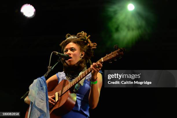 Valerie June performs on Day 4 of Bestival at Robin Hill Country Park on September 8, 2013 in Newport, Isle of Wight.