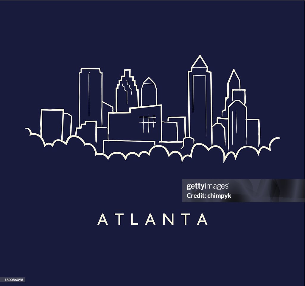 Atlanta Skyline boceto