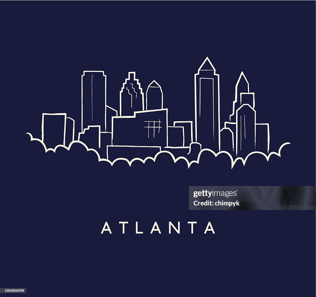 Atlanta Skyline Sketch
