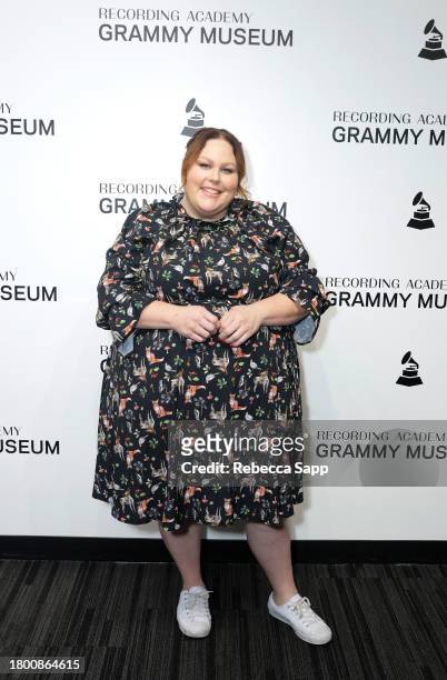 Chrissy Metz attends Family Time with Chrissy Metz at The GRAMMY Museum on November 18, 2023 in Los Angeles, California.