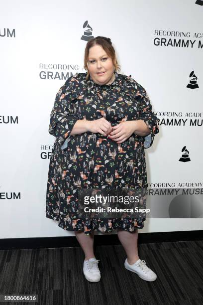 Chrissy Metz attends Family Time with Chrissy Metz at The GRAMMY Museum on November 18, 2023 in Los Angeles, California.
