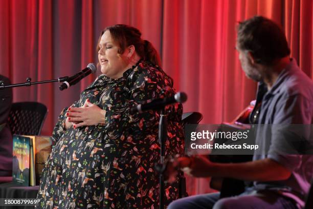 Chrissy Metz performs at Family Time with Chrissy Metz at The GRAMMY Museum on November 18, 2023 in Los Angeles, California.