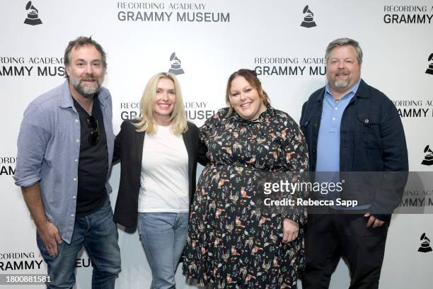 Phil Barton, Dana Purdue, Chrissy Metz, and Bradley Collins attend Family Time with Chrissy Metz at The GRAMMY Museum on November 18, 2023 in Los...