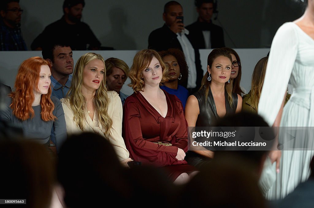 Zac Posen - Front Row - Mercedes-Benz Fashion Week Spring 2014