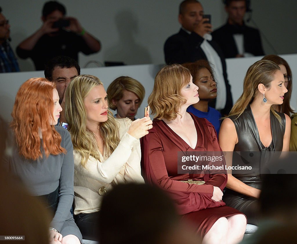 Zac Posen - Front Row - Mercedes-Benz Fashion Week Spring 2014