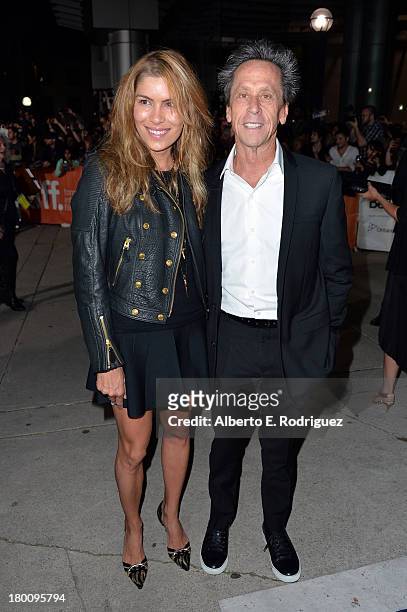 Veronica Smiley and producer Producer Brian Grazer attend the "Rush" premiere during the 2013 Toronto International Film Festival at Roy Thomson Hall...
