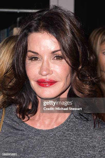 Janice Dickinson attends the Diane Von Furstenberg show during Spring 2014 Mercedes-Benz Fashion Week at The Theatre at Lincoln Center on September...