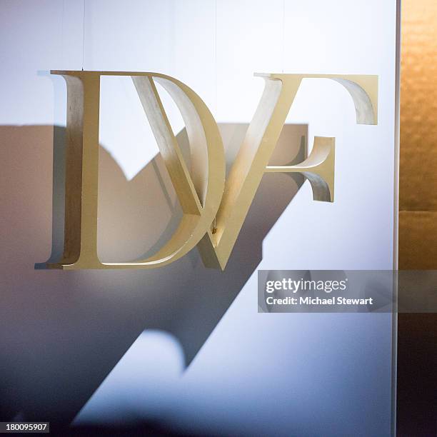 General view of atmosphere at the Diane Von Furstenberg show during Spring 2014 Mercedes-Benz Fashion Week at The Theatre at Lincoln Center on...