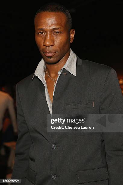 Actor Leon Robinson attends the Ricardo Seco fashion show during Mercedes-Benz Fashion Week Spring 2014 at Eyebeam Studio on September 8, 2013 in New...