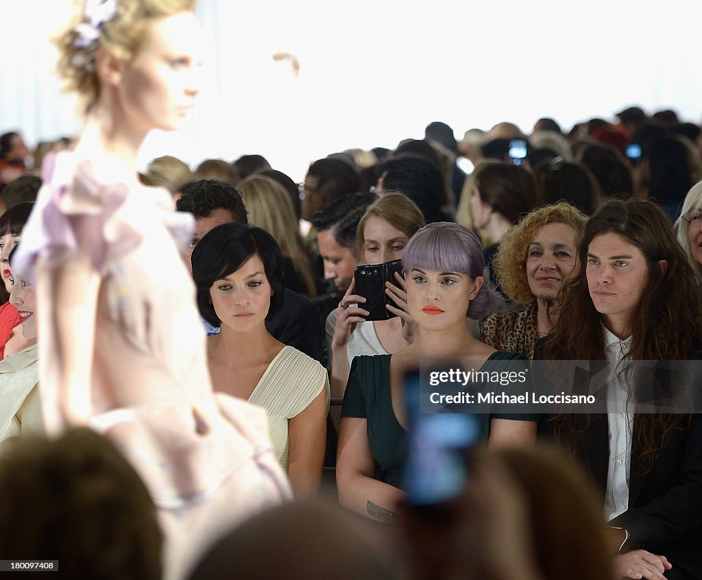 Zac Posen - Front Row - Mercedes-Benz Fashion Week Spring 2014