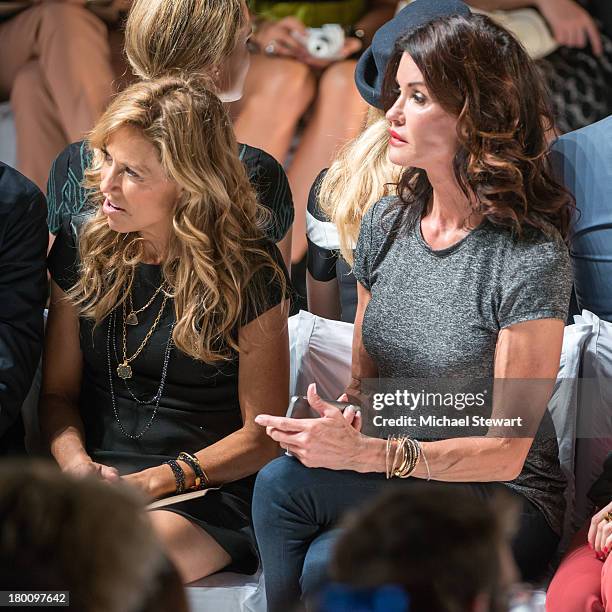 Sheryl Crow and Janice Dickinson attend the Diane Von Furstenberg show during Spring 2014 Mercedes-Benz Fashion Week at The Theatre at Lincoln Center...