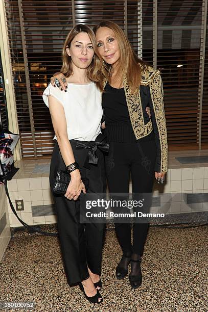 Sofia Coppola and Marisa Berenson attend "M·A·C Antonio" Collection Launch Event at The Odeon on September 8, 2013 in New York City.