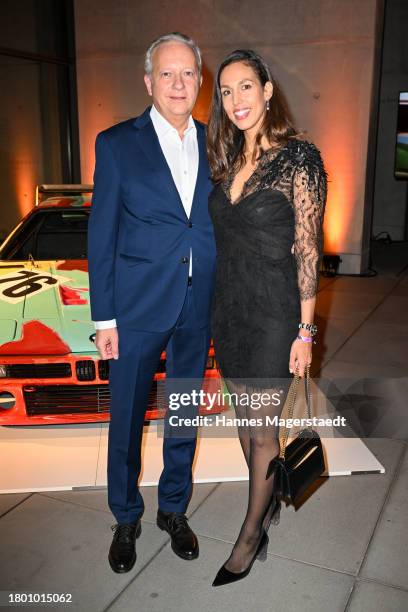 Moritz Freiherr von Crailsheim and Isabelle von Crailsheim during the PIN Party at Pinakothek der Moderne on November 18, 2023 in Munich, Germany.