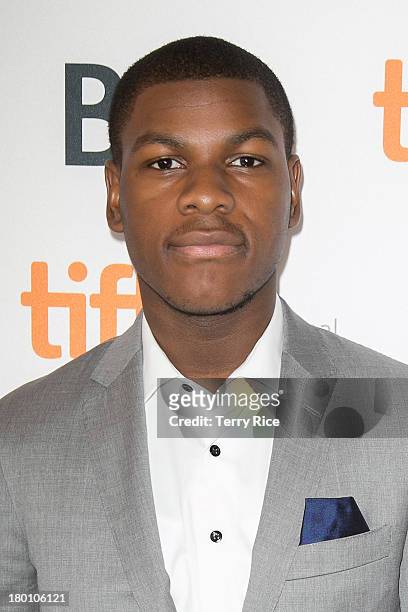 Actor John Boyega arrives at the 'Half Of A Yellow Sun' Premiere during the 2013 Toronto International Film Festival at the Winter Garden Theatre on...
