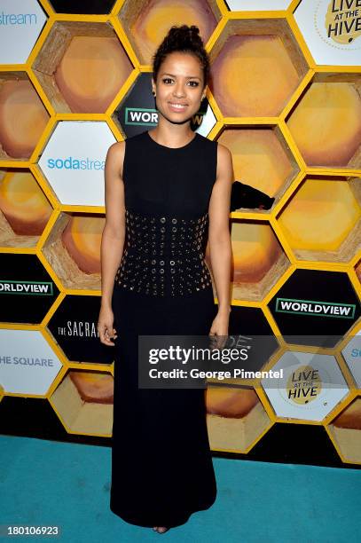 Actress Gugu Mbatha-Raw attends the SodaStream presents The Worldview Party at Live at the Hive during the 2013 Toronto International Film Festival...