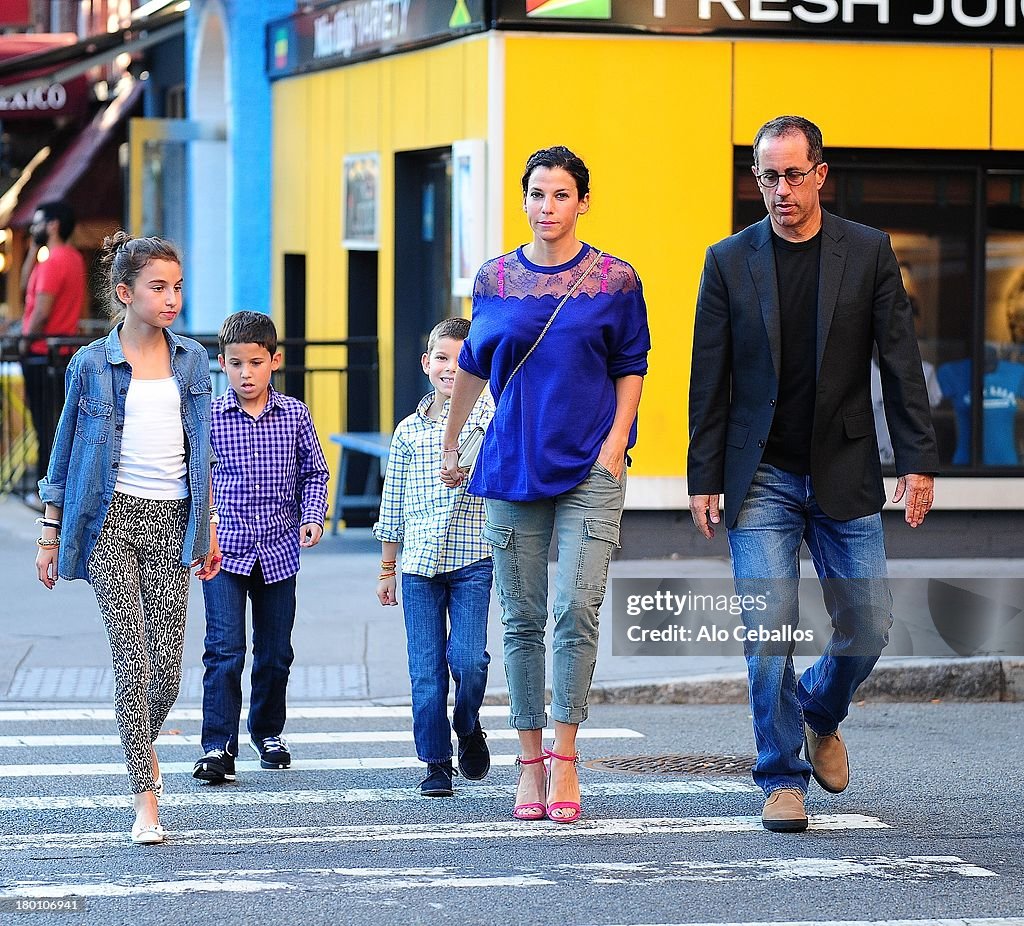 Jerry Seinfeld, Jessica Seinfeld, Sascha Seinfeld, Julian Kal... News