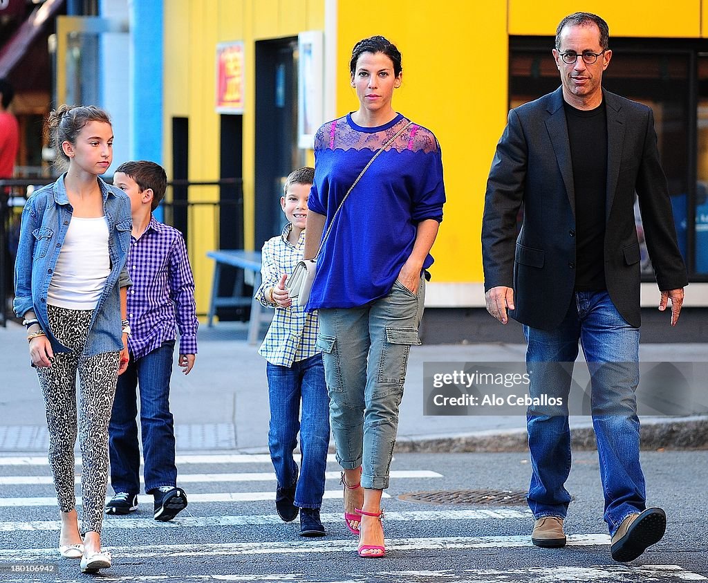Jerry Seinfeld, Jessica Seinfeld, Sascha Seinfeld, Julian Kal... News