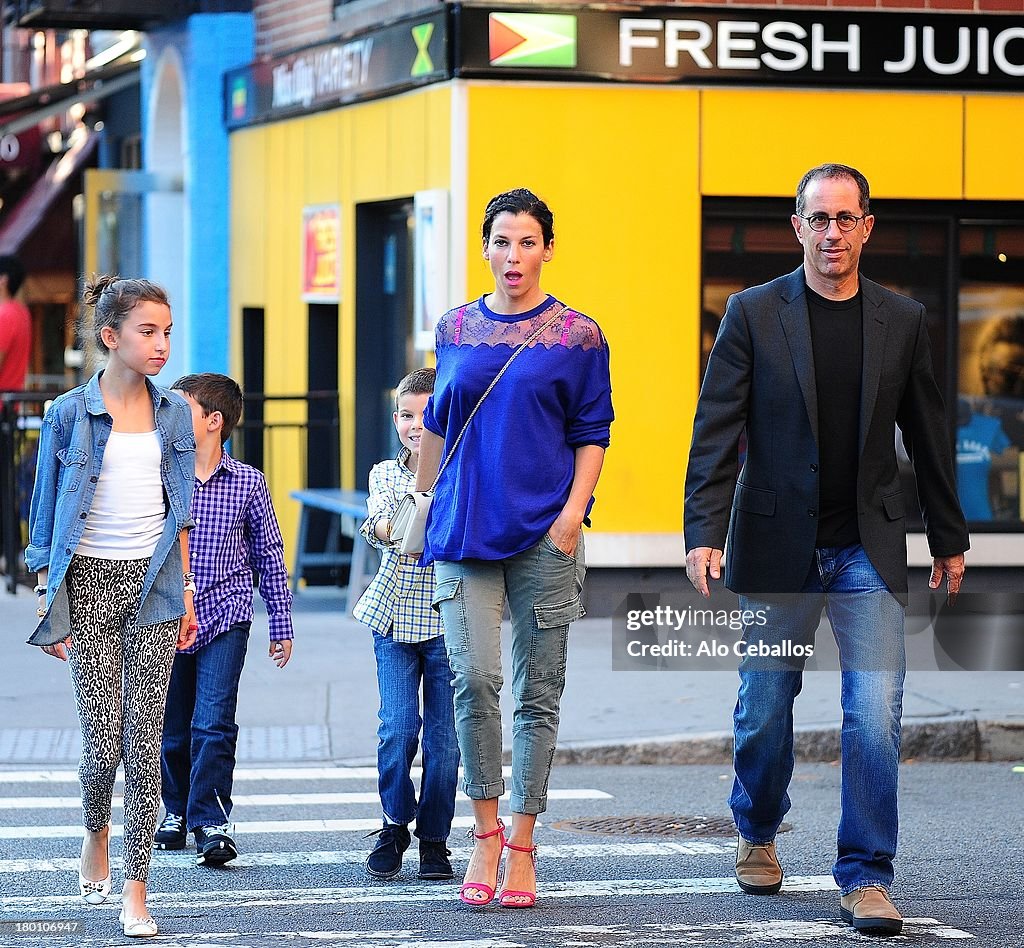 Jerry Seinfeld, Jessica Seinfeld, Sascha Seinfeld, Julian Kal... News