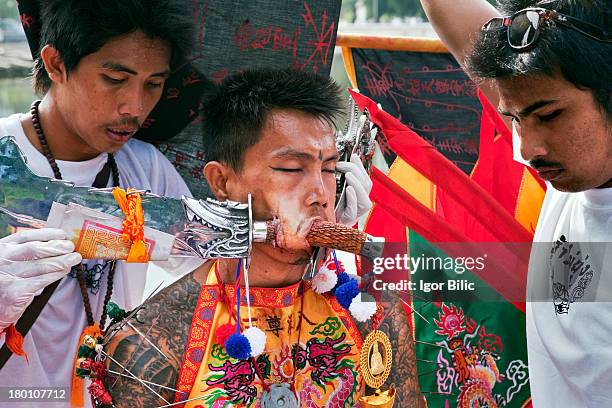 Phukets Vegetarian Festival in Thailand is an annual event held during the ninth lunar month of the Chinese calendar. It is believed that the...