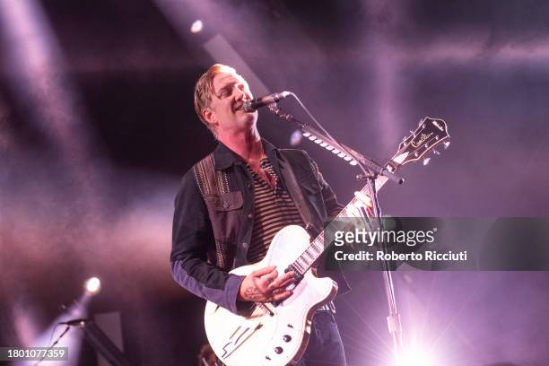 Josh Homme of Queens Of The Stone Age performs on stage at The OVO Hydro on November 18, 2023 in Glasgow, Scotland.